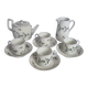 Pillivuyt porcelain tea or coffee service, floral model, Paris exhibition 1900