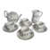 Pillivuyt porcelain tea or coffee service, floral model, Paris exhibition 1900
