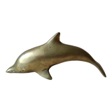 Patinated brass dolphin