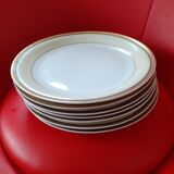 Set of 7 flat plates Limoges B and C.