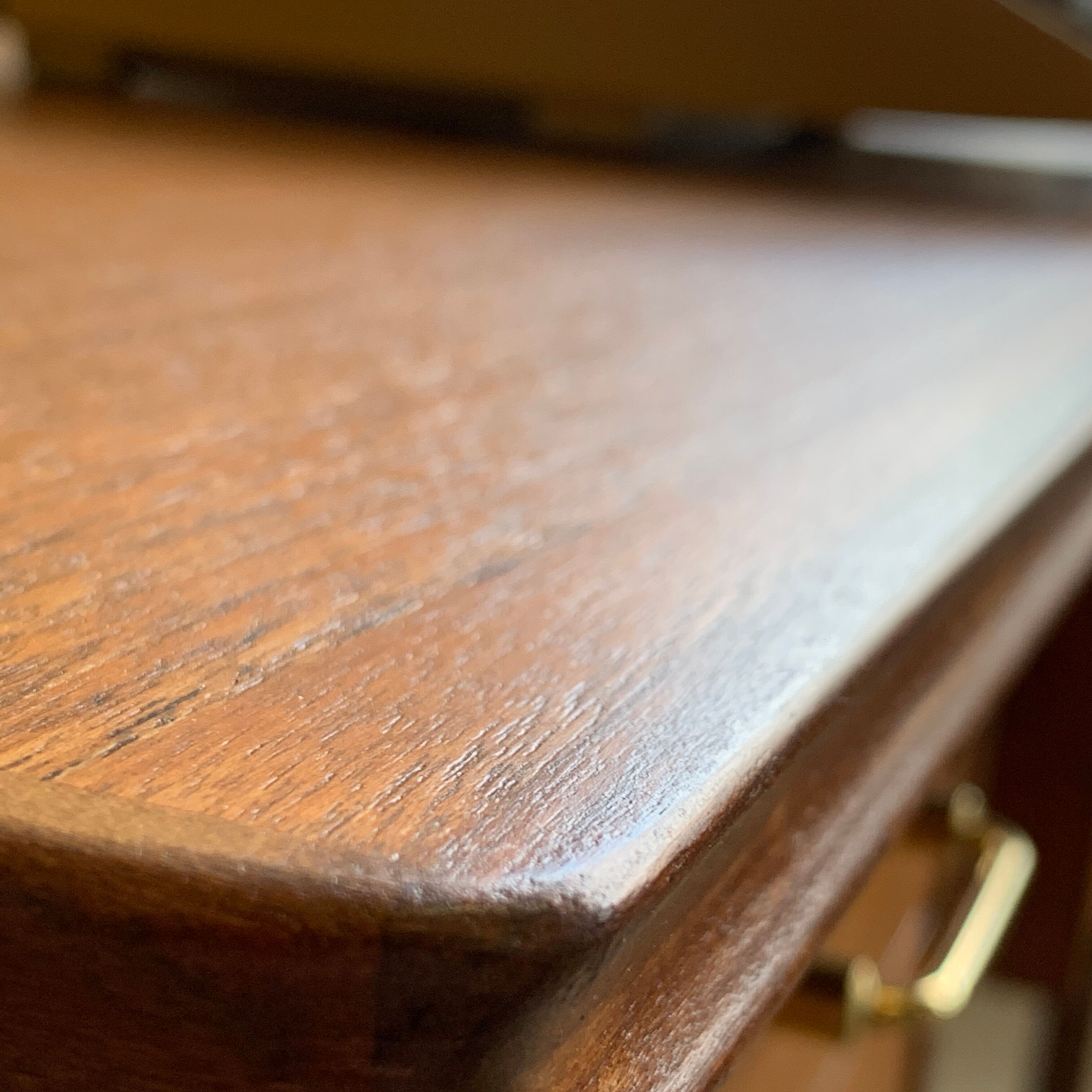 Teak desk on rosewood legs, 60s Norway, vintage