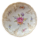 Small bowl / pierced plate in painted Nymphenburg porcelain.