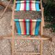 3 antique folding garden armchairs