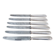 Six silver metal knives General Council of Hauts de Seine 92