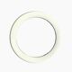Vintage round white plastic mirror