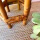 Bamboo plant-holder stool