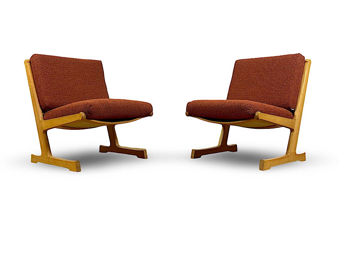Chauffeuses Scandinave 1960 par Ditte & Adrian Heath Modèle 242 s