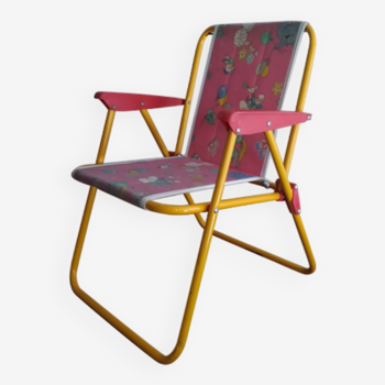 Foldable camping chair for vintage children