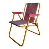 Fauteuil de camping pliable pour enfant vintage