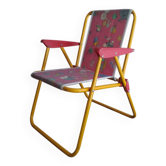 Fauteuil de camping pliable pour enfant vintage