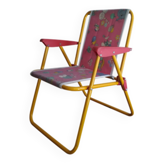 Fauteuil de camping pliable pour enfant vintage