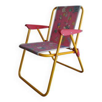 Foldable camping chair for vintage children