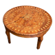 Table basse chérifienne en thuya à décor marqueté hispano-mauresque Maroc