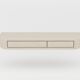 Contemporary Handmade Textured Plaster Floating Drawer with Walnut Interior