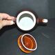 Vintage Villeroy Boch ceramic teapot 1960-70 chocolate caramel color
