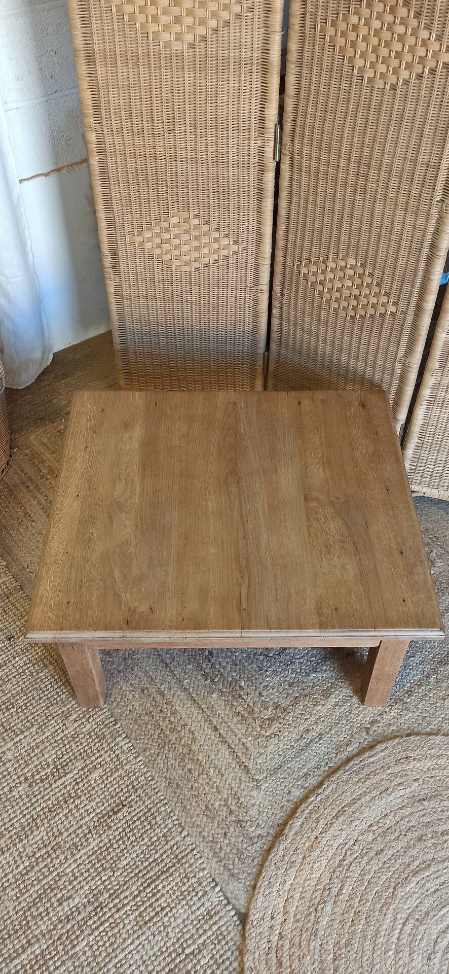 Table basse en chêne