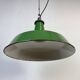 Industrial Green Enamel Factory Pendant Lamp from Revo, 1950s