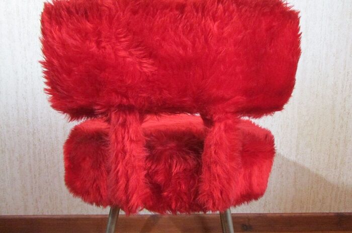 Cocktail chair, vintage moumoute