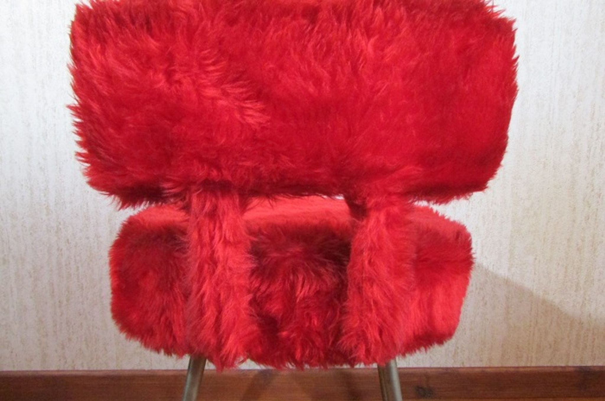 Chaise moumoute vintage