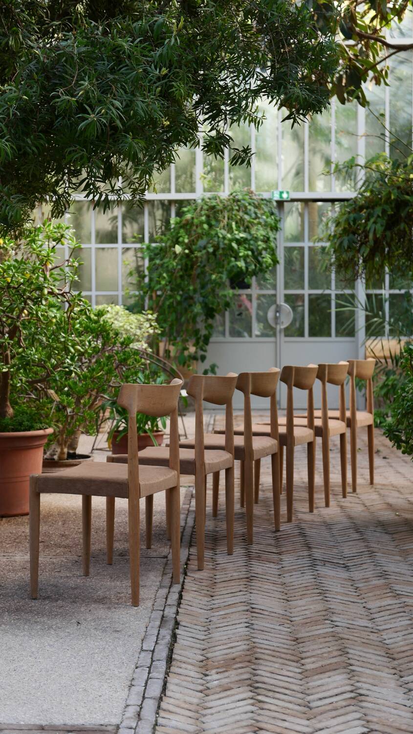 Danish Knud Faerch Chair Set Model 343