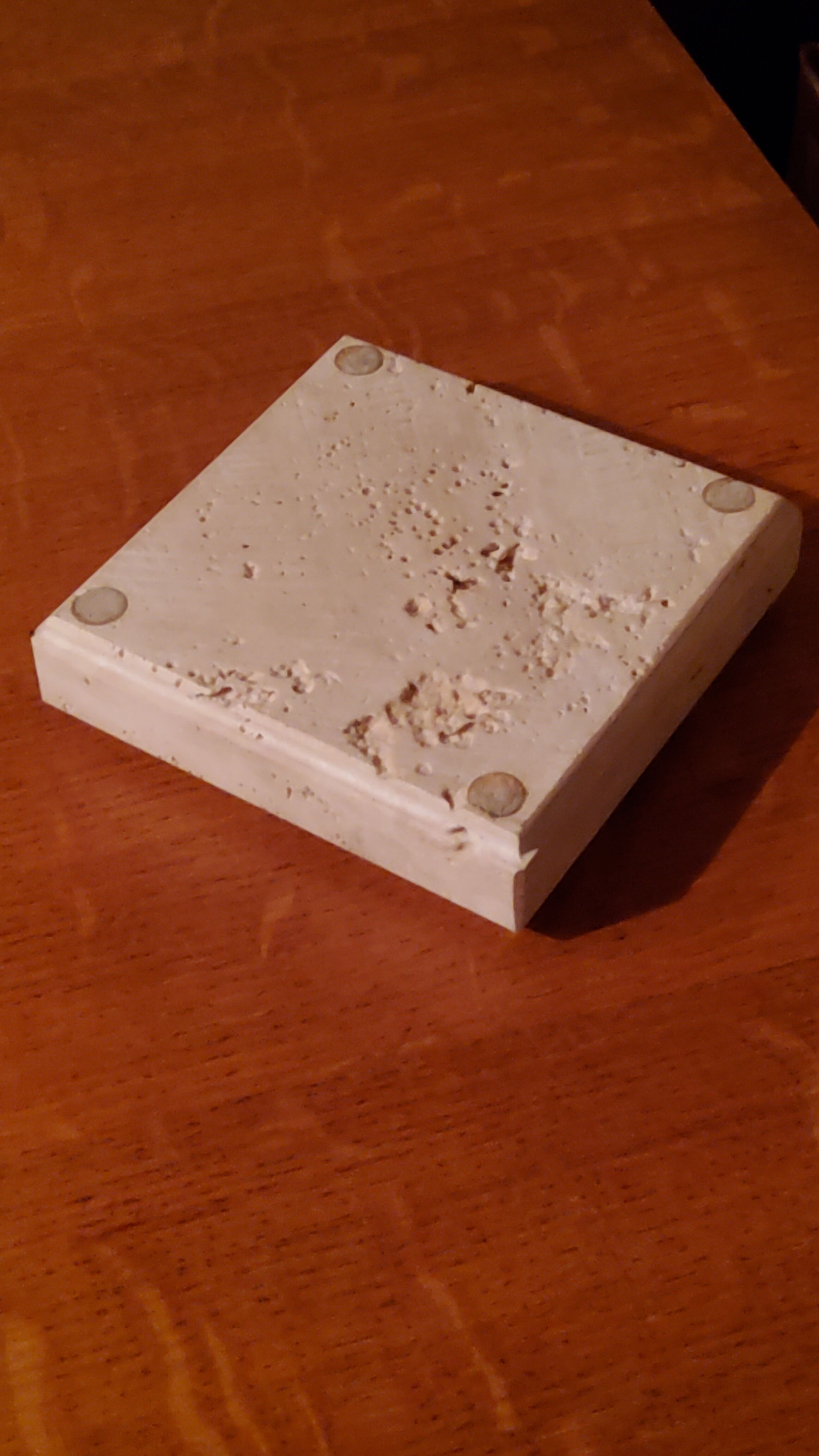 Travertine ashtray from the 70s
