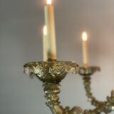 Rezzonico Venetian Lustre In Murano Glass Mordoré With Green Reflections, 10 Bras Of Light