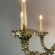 Rezzonico Venetian Lustre In Murano Glass Mordoré With Green Reflections, 10 Bras Of Light