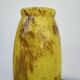 Large marbled yellow Art Deco vase