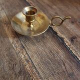 Brass cellar rat candlestick