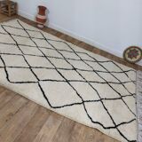 Handmade Moroccan Berber rug beni ouarain 317 X 184 CM