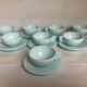 8 old Art Deco style mint cups