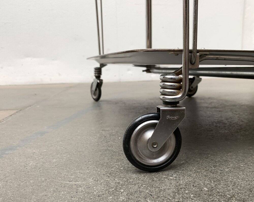 Vintage Folding Service Trolley by Raquer, 1970s