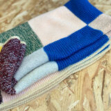 Plaid patchwork en laine