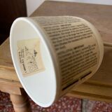 Vintage flower shaped wicker pendant light