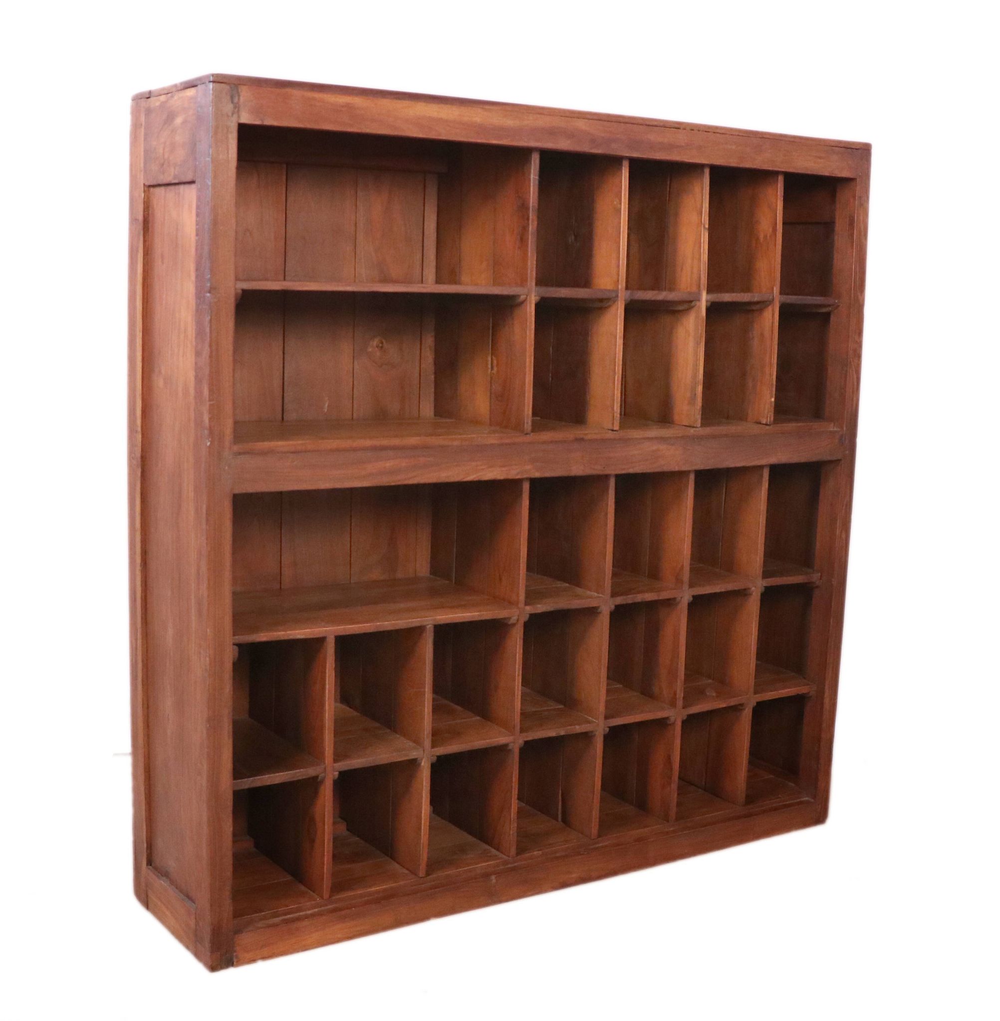 Old craft furniture - hotel with 29 burmese teak lockers