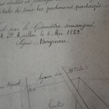 "geometric and sharing" cadastral plan of 1852 canvas