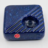 Cobalt blue ceramic ashtray, designed by Cari Zalloni