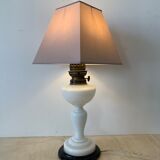Antique opaline table lamp