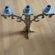 Removable stainless steel metal chandelier 3 branches