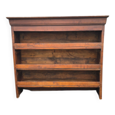 Old shop shelf in pine, early 20th-century trade furniture.
