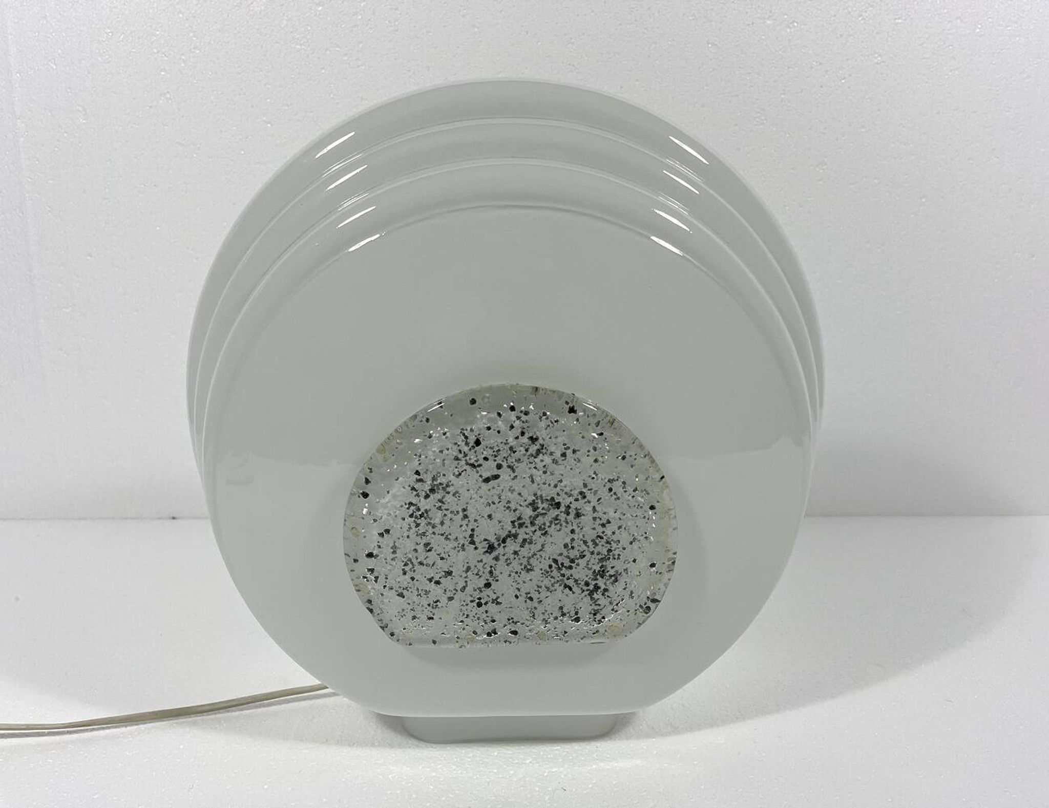 Lampe de table en verre, années 1970
