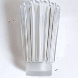 Molded pressed glass vase 1960s Height 22 cm