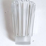 Molded pressed glass vase 1960s Height 22 cm
