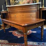Solid cherry wood coffee table with 2 drawers