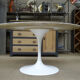 Round table "tulip 137" in marble, Eero Saarinen, Knoll 1960