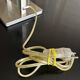 chrome and glass table lamp