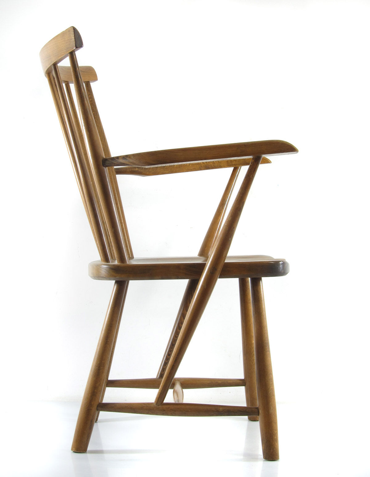 Scandinavian wooden relax armchair