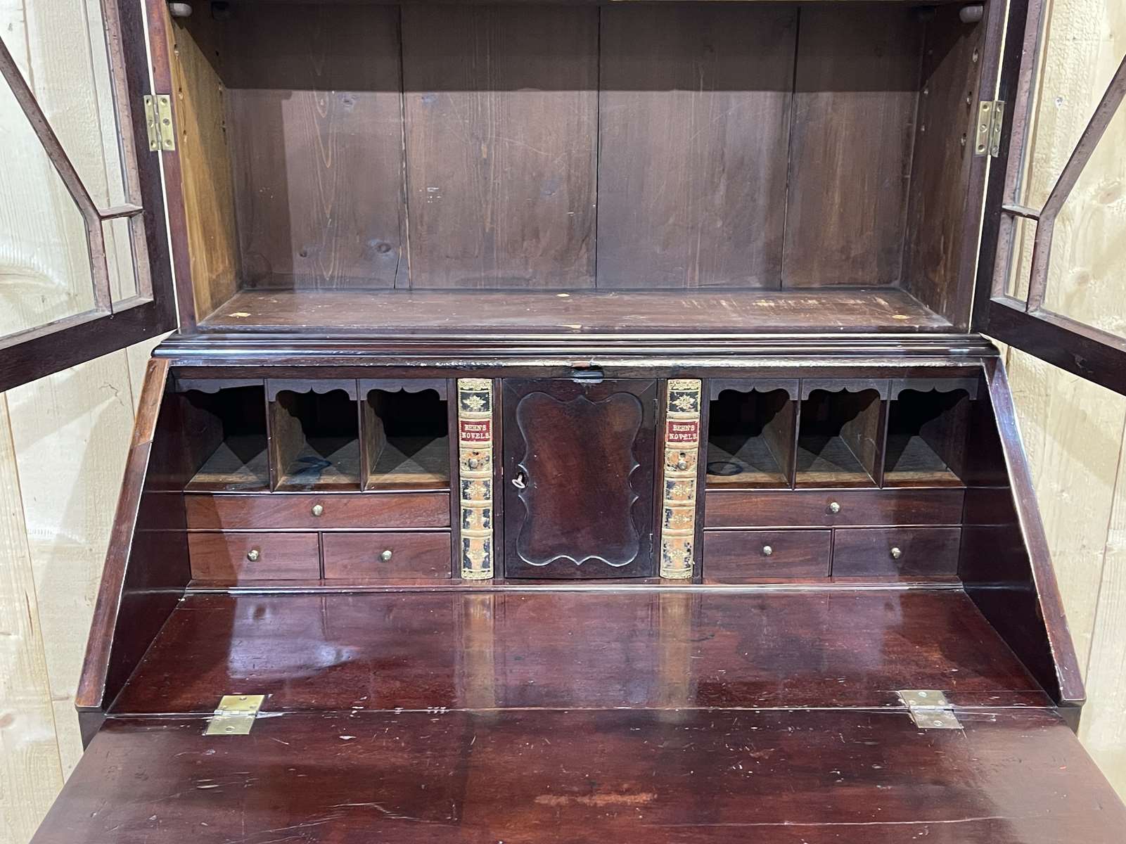 English mahogany scriban nineteenth