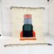 Handmade Berber rug with colourful patterns, size 150x250 cm.