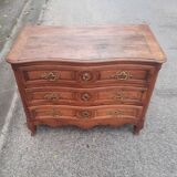Commode en chene  d epoque Louis XV